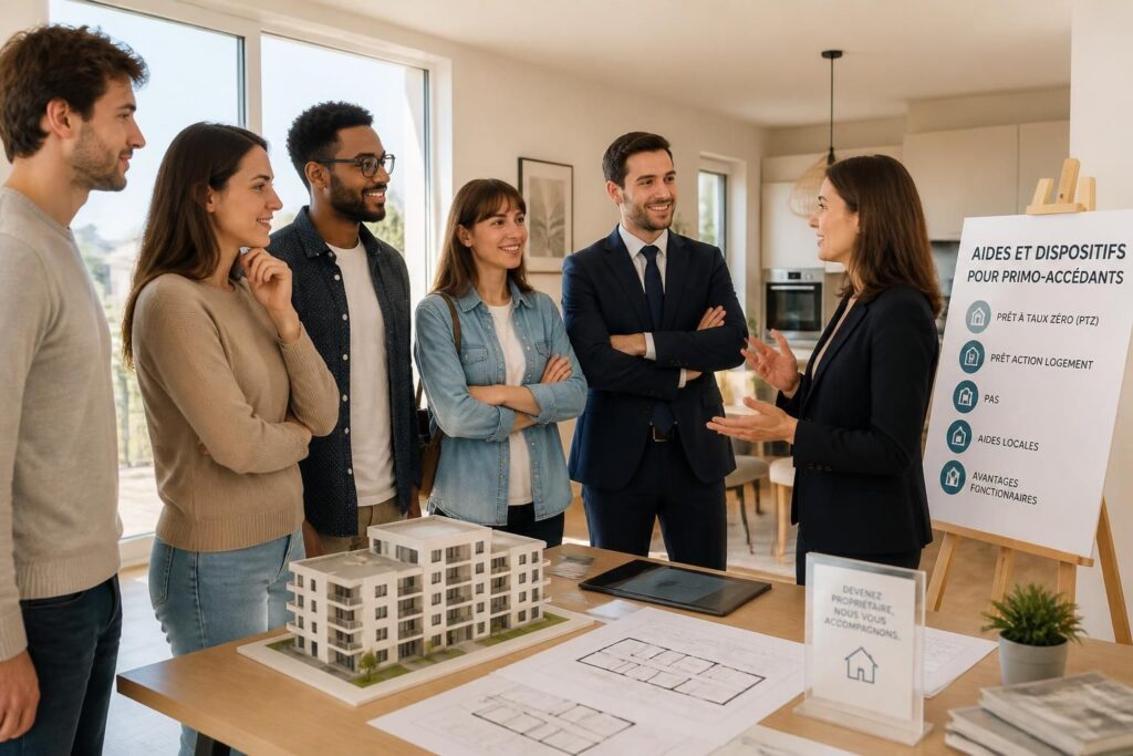 découvrez les dispositifs d'aide à l'achat immobilier destinés aux primo-accédants, jeunes et fonctionnaires pour faciliter votre accès à la propriété.